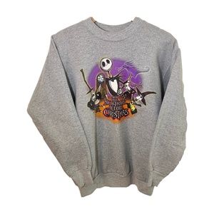The Nightmare Before Christmas Pullover Crewneck Sweater Size M Disney Store